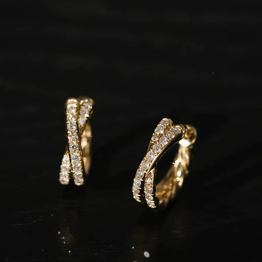Boucles d'oreilles géométriques, argent 925 — vue 7