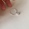 Bague ouverte à motif cœur, argent 925 — vue 6