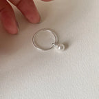 Bague ouverte à motif cœur, argent 925 — vue 6