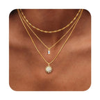 Collier multi-rangs à pendentifs gouttes — vue 6