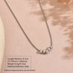 Collier de perles rondes à fermoir argenté — vue 11