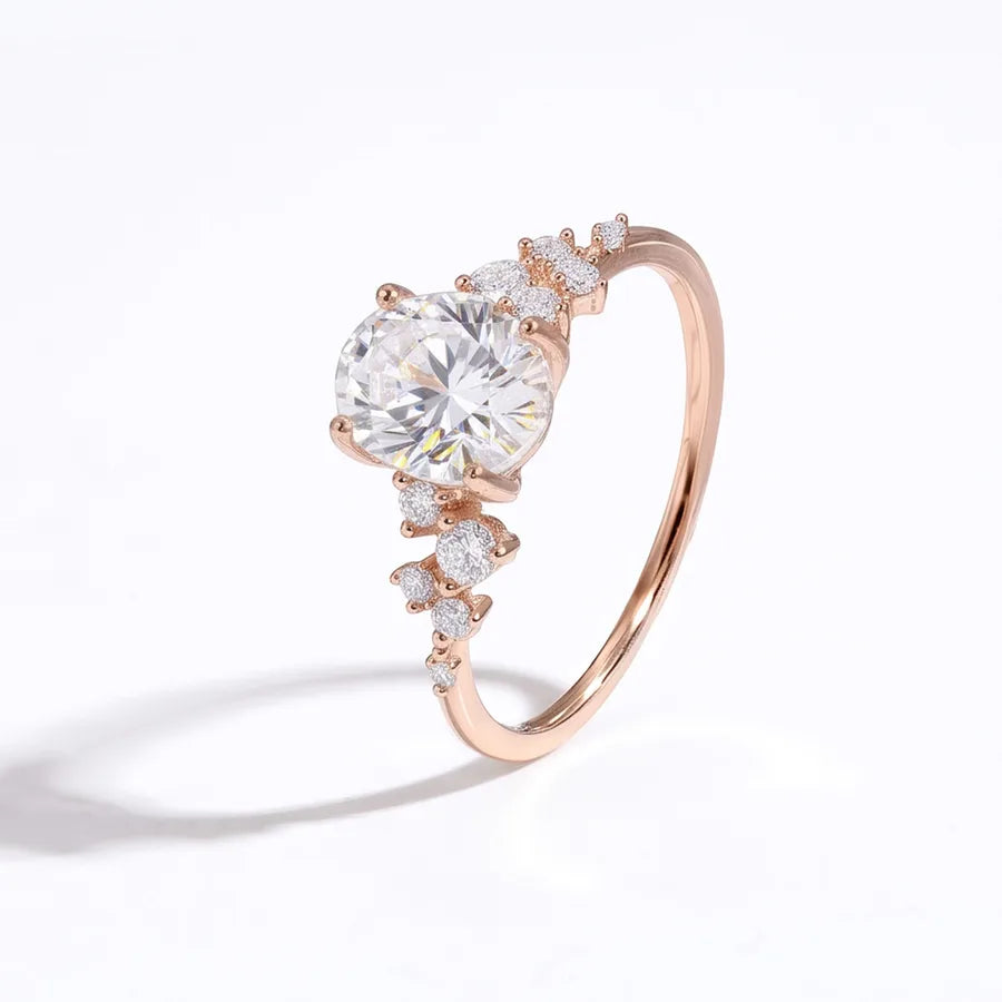 Alliance sertie de zircons, argent 925 — vue 11