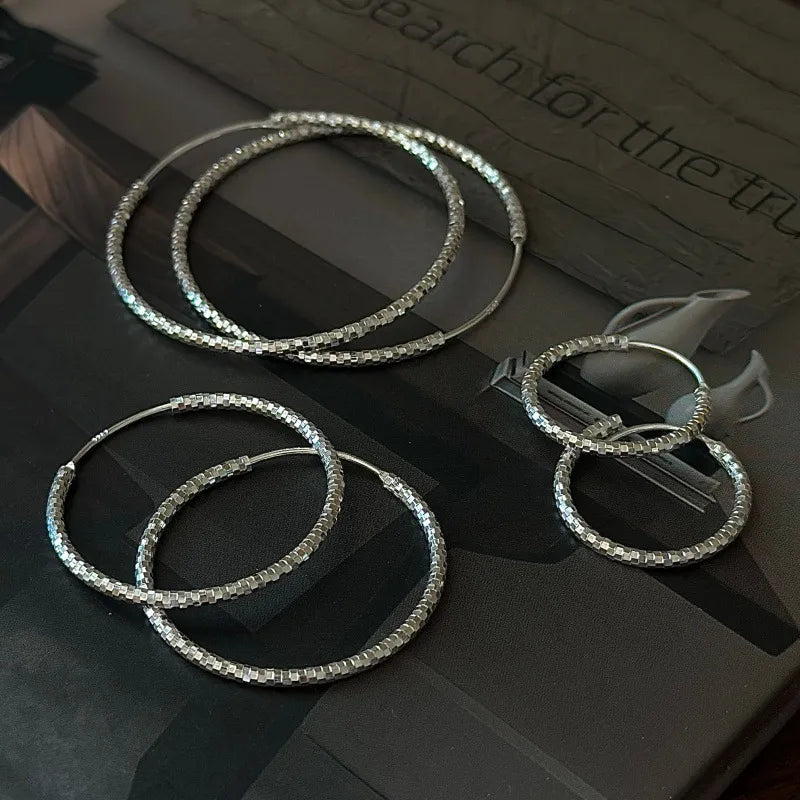 Créoles rondes en argent massif 925 — vue 2