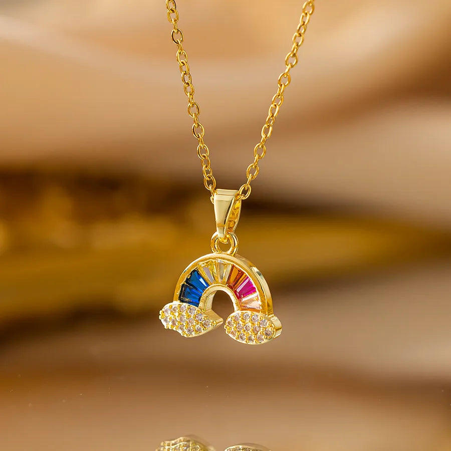 Collier petit nuage, chaîne forçat en acier titane — vue 5