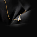 Collier à pendentif géométrique, acier titane — vue 6