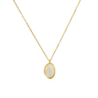 Collier à pastille émaillée, chaîne fine — vue 5
