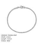 Bracelet géométrique minimaliste, acier doré — vue 2