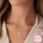 Collier à pendentif géométrique serti, argent 925 — vue 8