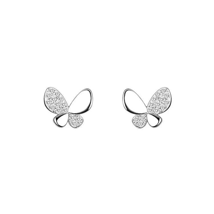 Puces d'oreilles petits papillons, argent 925 — vue 4