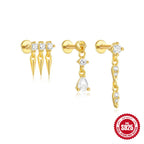Boucles d'oreilles pendantes géométriques — vue 5