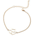 Bracelet à silhouette animale sur chaîne dorée — vue 6