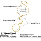 Bracelet à ligne continue de zircons sertis — vue 8