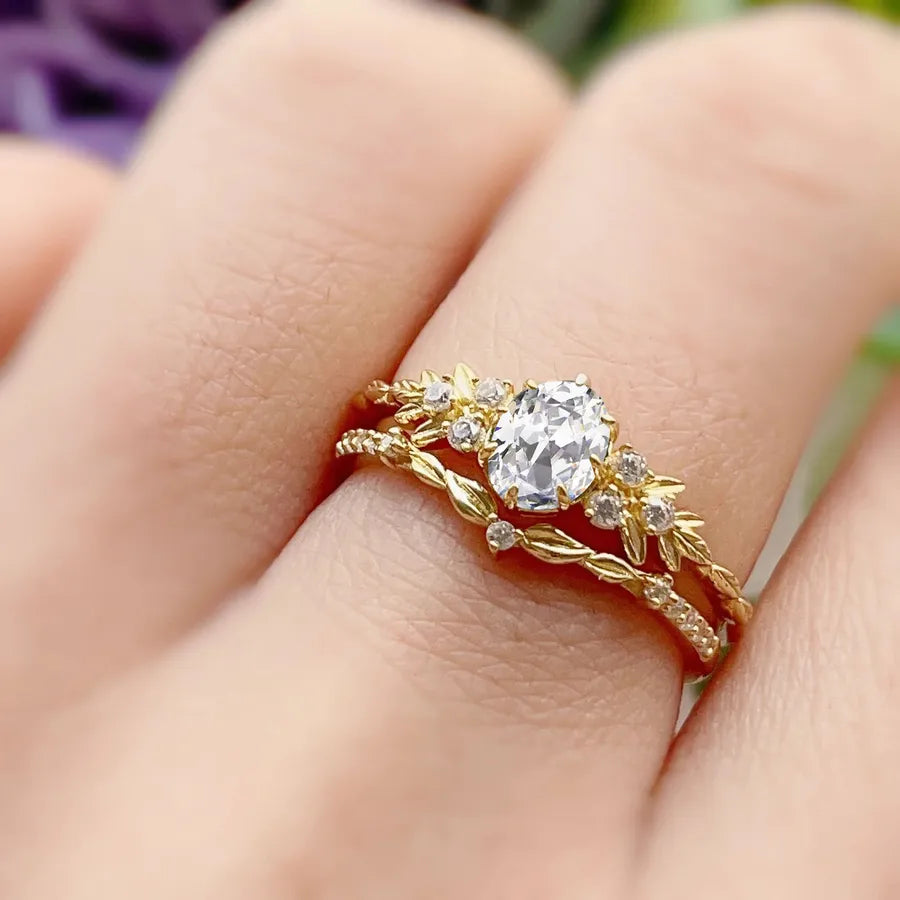 Bague géométrique sertie de zircons, argent 925 — vue 3
