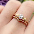 Bague géométrique sertie de zircons, argent 925 — vue 3