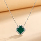 Collier cœur d'agate naturelle, argent 925 — vue 4