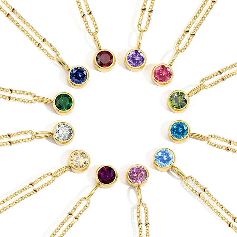Collier pendentif pierre de naissance — vue 3
