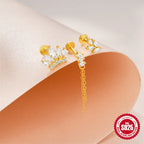 Boucles d'oreilles pendantes géométriques — vue 4