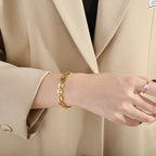 Bracelet épuré en acier titane — vue 4