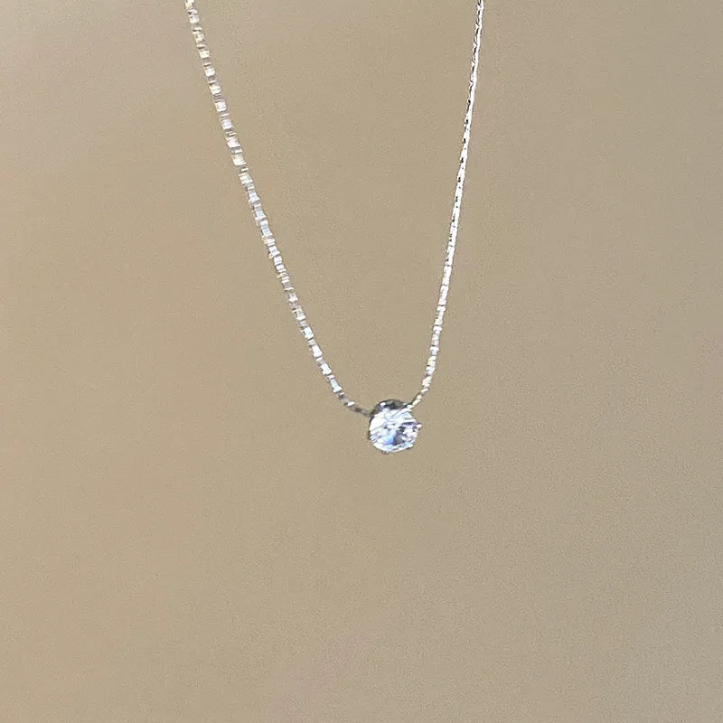 Collier à pendentif géométrique, acier titane — vue 7