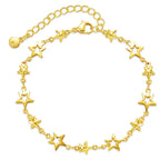 Bracelet étoile en laiton doré — vue 3