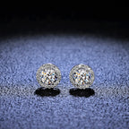Puces d'oreilles solitaires en moissanite sur argent 925