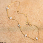 Bracelet cœur porte-bonheur, chaîne dorée — vue 3