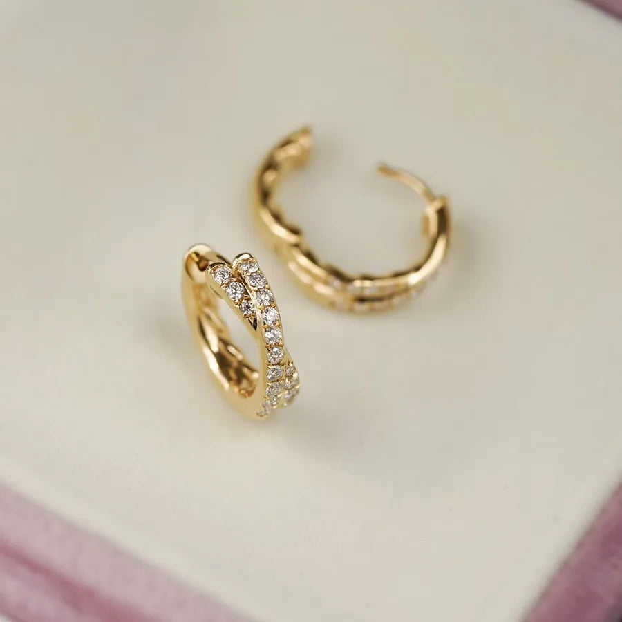 Boucles d'oreilles géométriques, argent 925 — vue 3