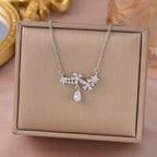 Collier fleur dorée, acier inoxydable 304 — vue 2