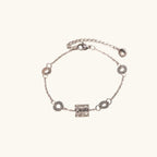 Collier à ligne de zircons sertis, chaîne fine — vue 9
