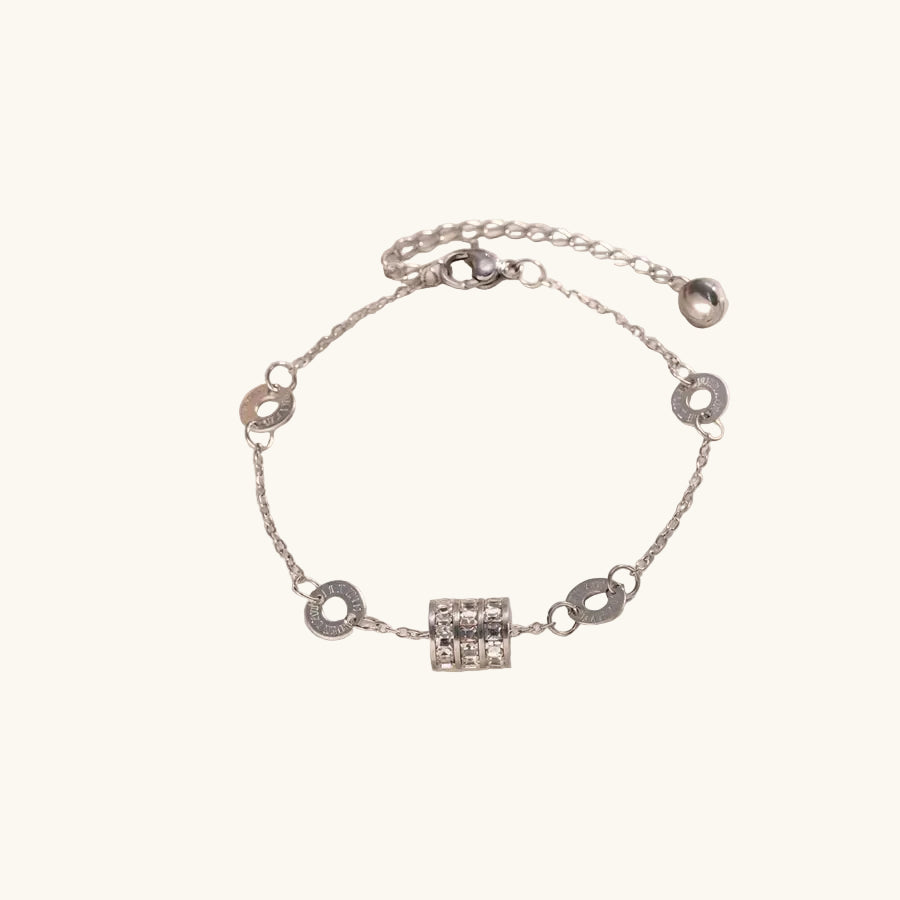 Collier à ligne de zircons sertis, chaîne fine — vue 9