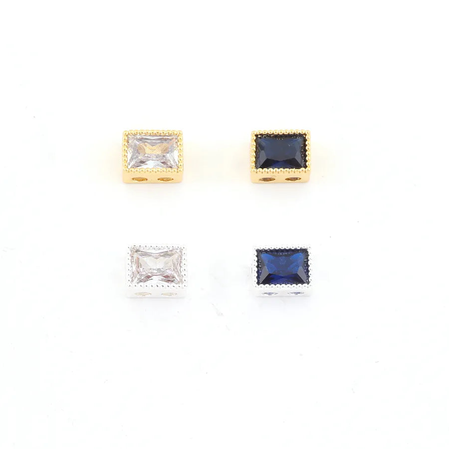 Collier à cristal taille rectangle, chaîne fine — vue 9