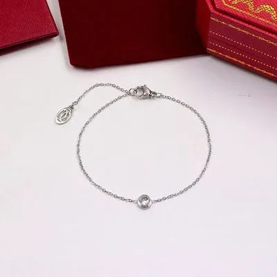 Bracelet cœur sur maille trombone allongée — vue 2