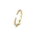 Bague ouverte géométrique, argent massif 925 — vue 7