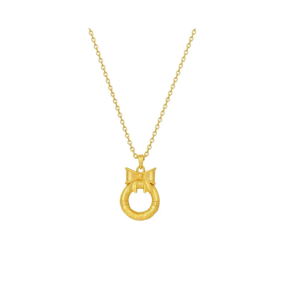 Collier nœud délicat, argent massif 925 — vue 6