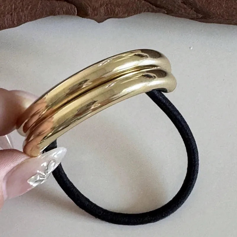 Élastique à cheveux à anneaux bicolores — vue 2