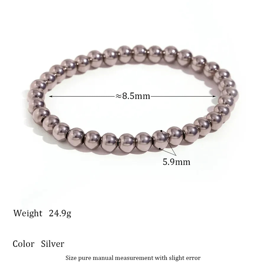 Bracelet de perles monté sur élastique — vue 9