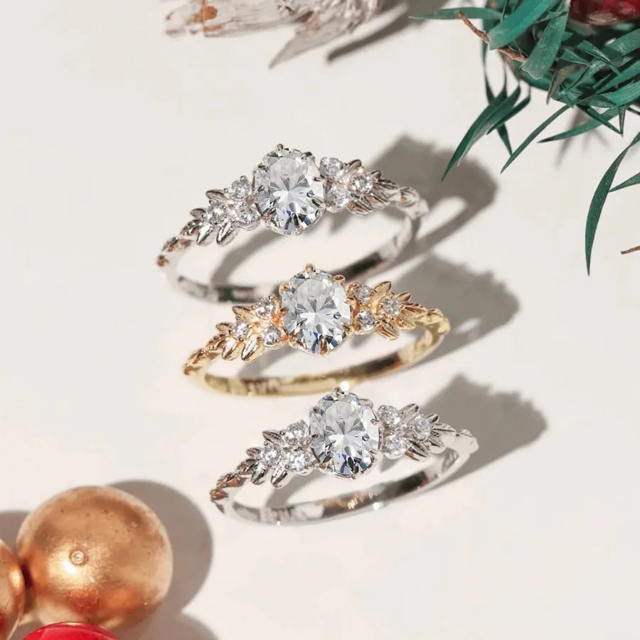 Bague géométrique sertie de zircons, argent 925 — vue 5