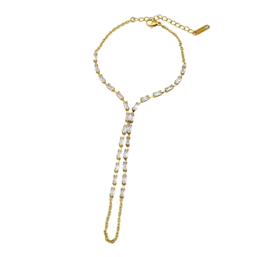 Bracelet de main cœur serti de zircons — vue 5