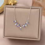 Collier bois de cerf stylisé, chaîne fine — vue 2