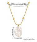 Collier queue de sirène et perle, chaîne fine — vue 6