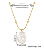 Collier queue de sirène et perle, chaîne fine — vue 6