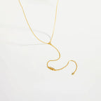 Collier à pendentif géométrique argenté — vue 6