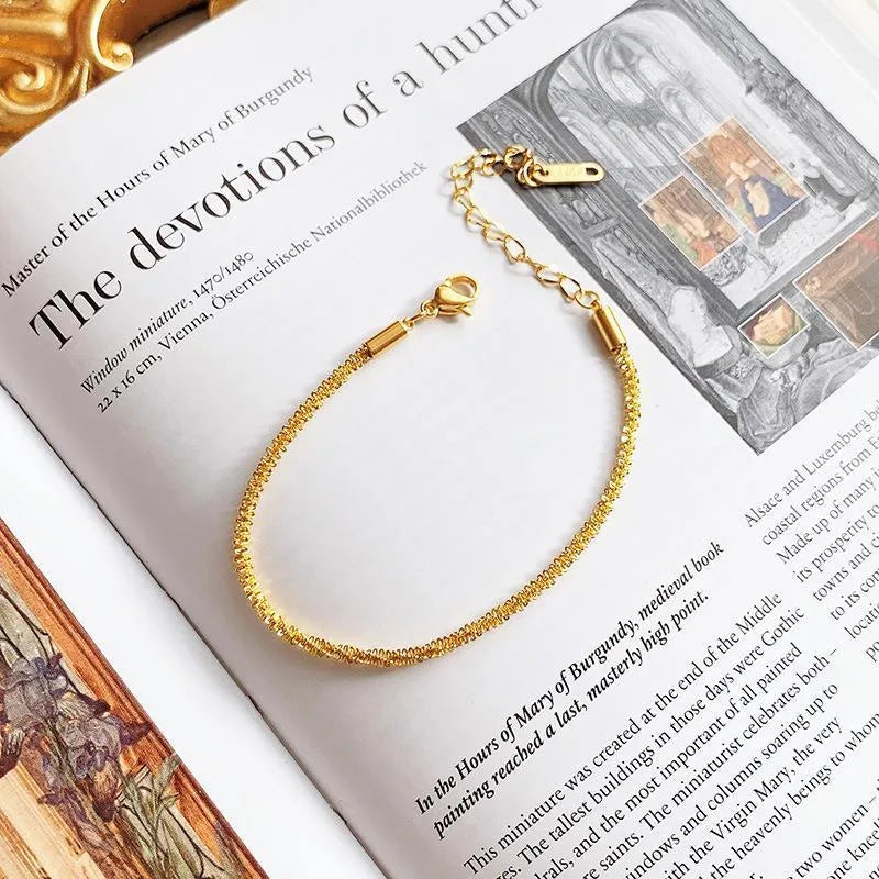 Bracelet uni en acier titane — vue 5