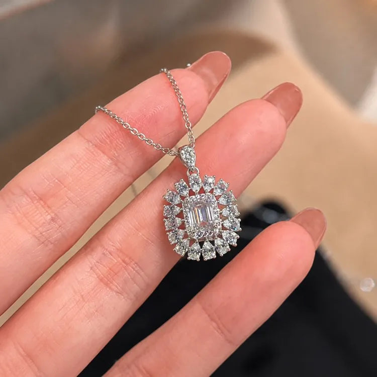 Ras-de-cou à moissanite taille goutte — vue 4