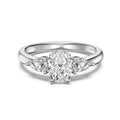 Bague pierre fleur de givre 1 carat, argent 925 — vue 6