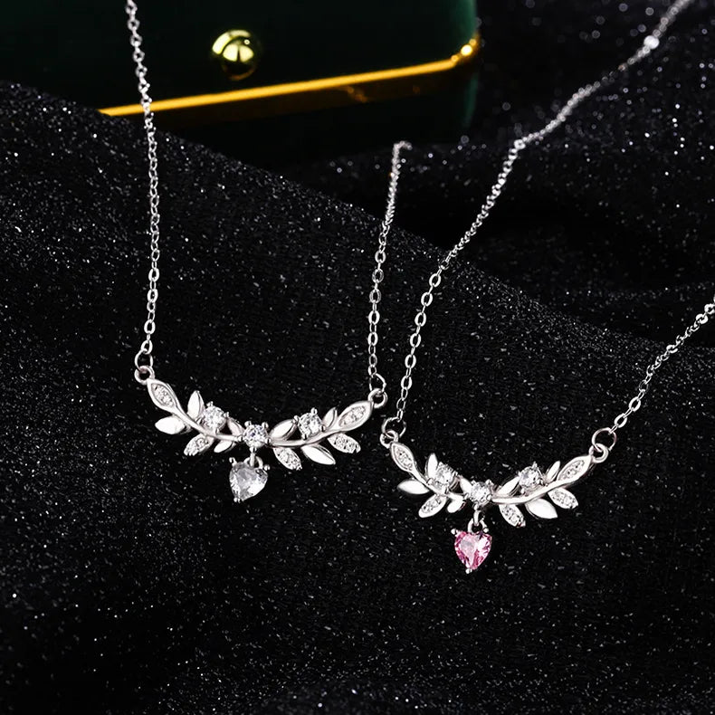 Collier feuilles de laurier en argent 999 — vue 4