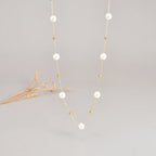 Collier chaîne à billes 3 mm, 40+5 cm, acier inoxydable doré