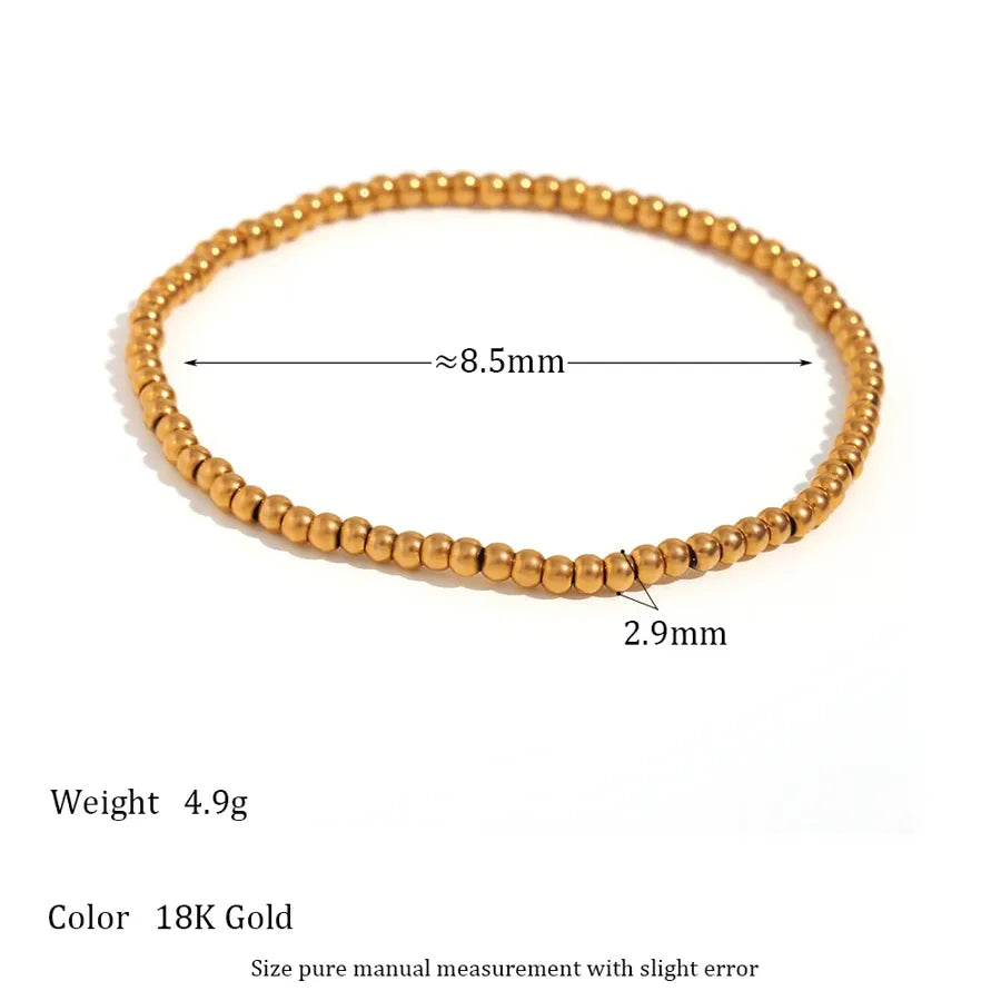 Bracelet de perles monté sur élastique — vue 10