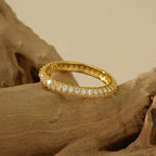 Bague géométrique en argent massif 925 — vue 6