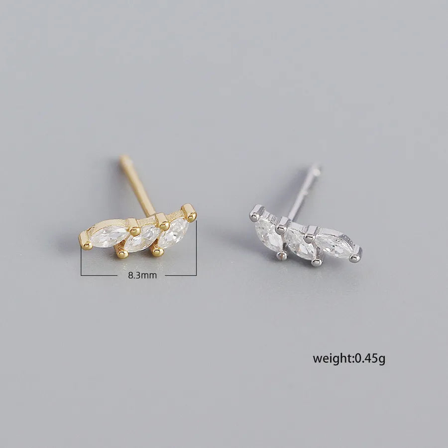 Boucles d'oreilles géométriques, argent 925 — vue 2
